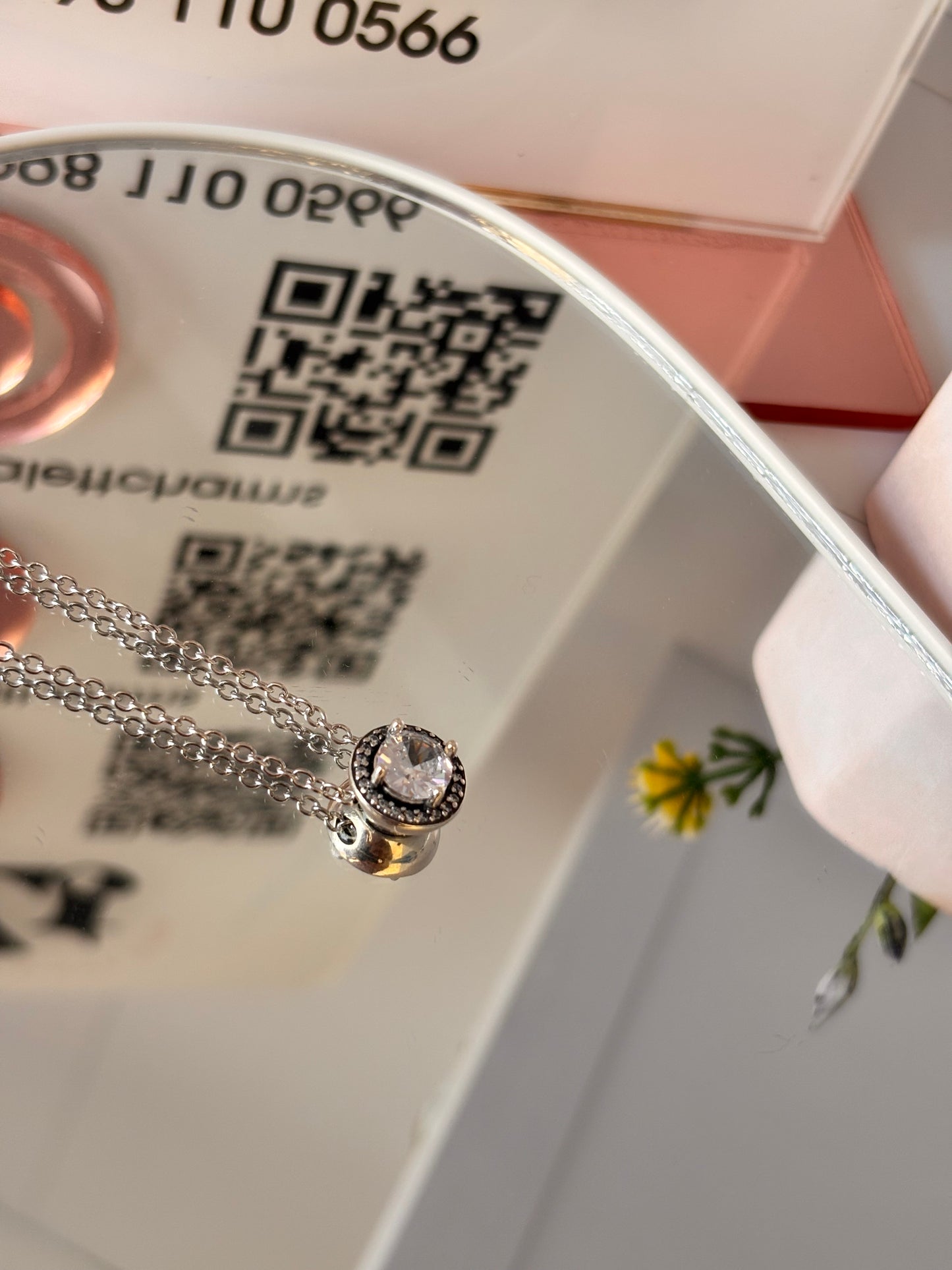 Collar Zirconia Círculo