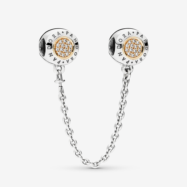 Two-tone logo security chain