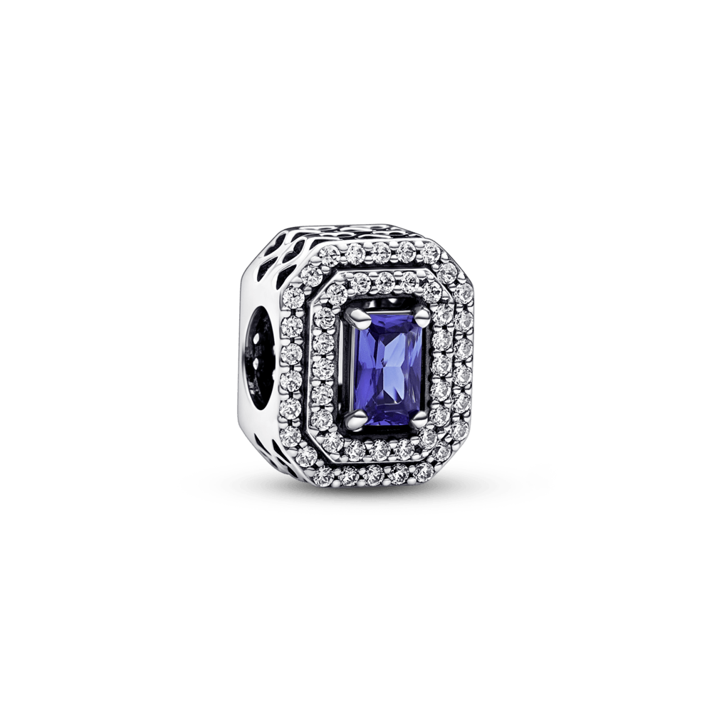 Charm rectangular en niveles Azul