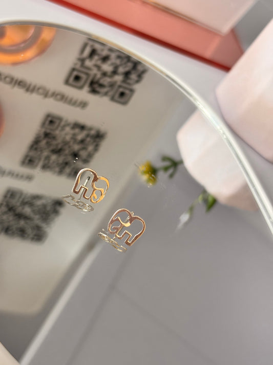 Aretes Silueta Elefante