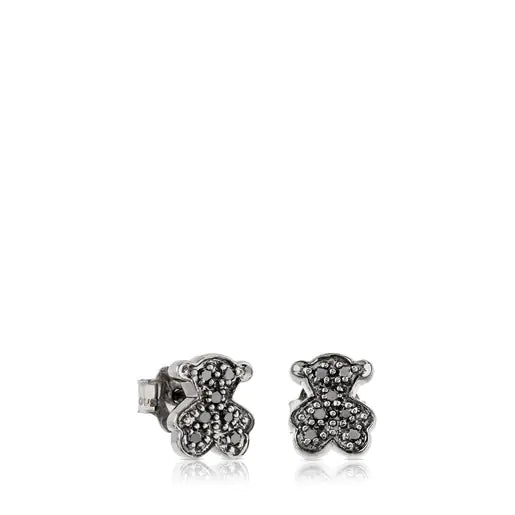 Black Diamond Bear Earrings