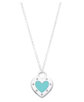 Collar Corazón Aqua - Tiffany