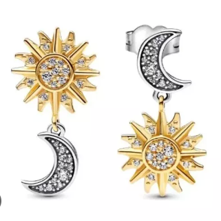 Aretes Sol y luna