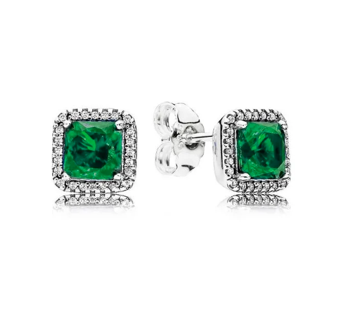 Square Zirconia Earrings