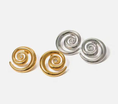 Aretes Espiral - Oro