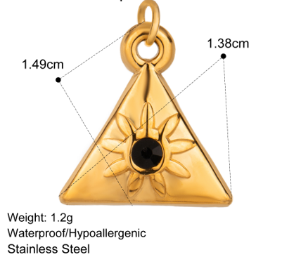 Dije Triangulo + Sol