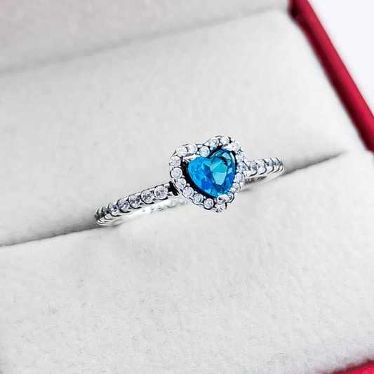 Anillo Elevado Azul