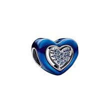 Heart blue background