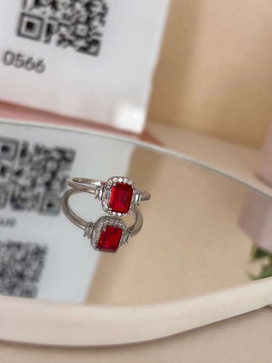 Anillo Piedra Roja