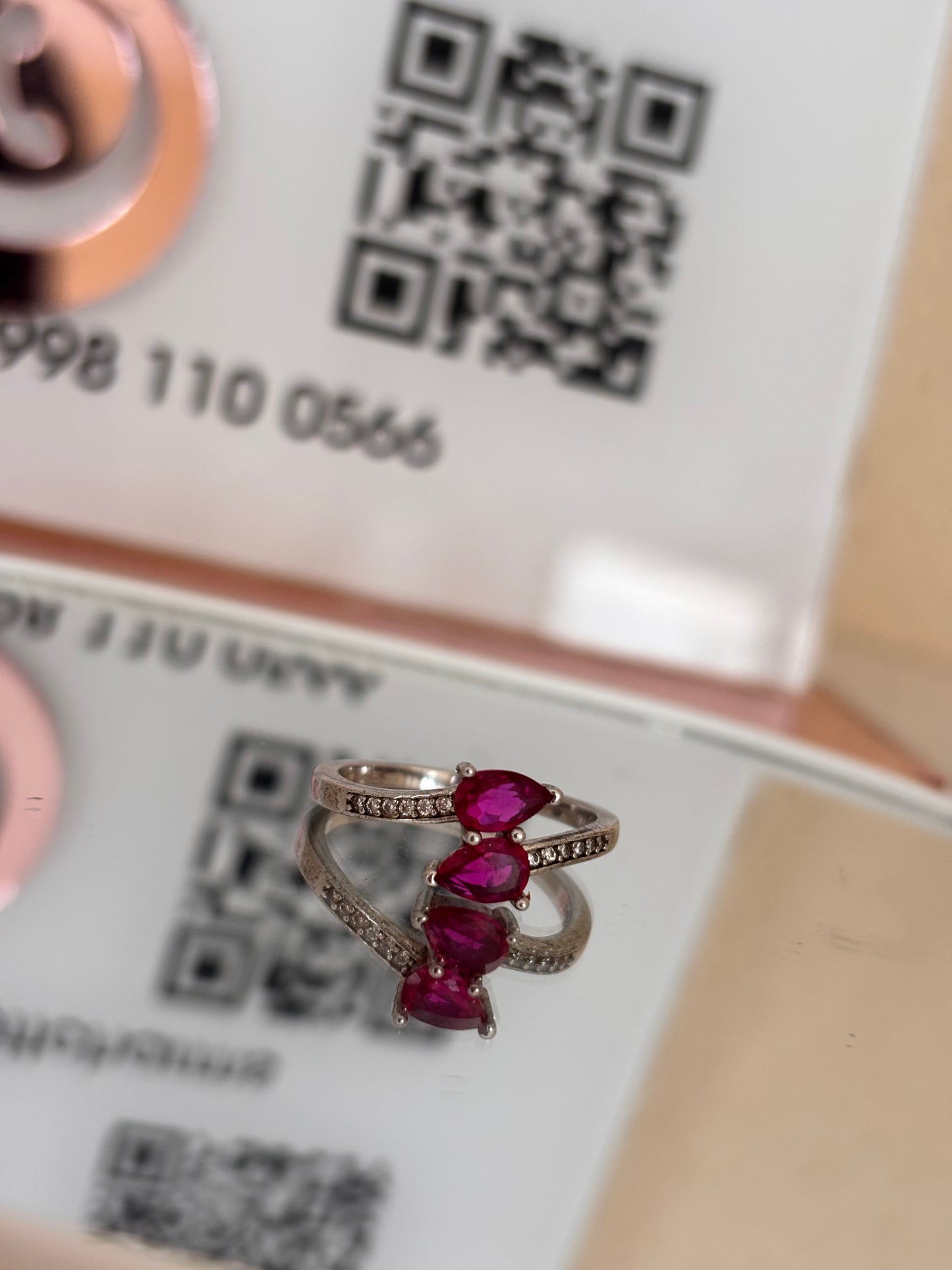 Anillo doble corazón
