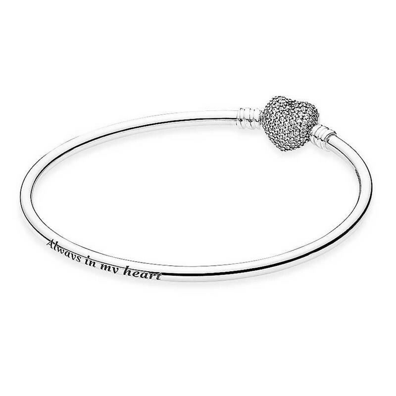 Pulsera Corazón Rígida Zirconitas