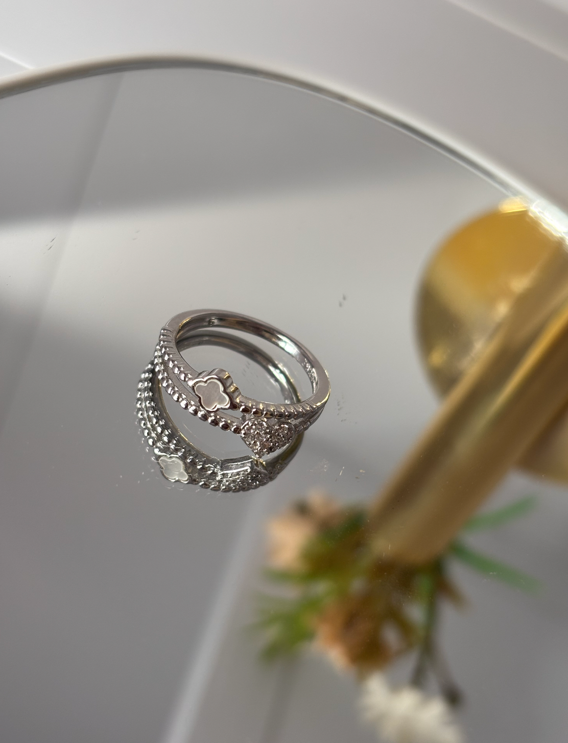 Anillo doble Corazón - Van Cleef