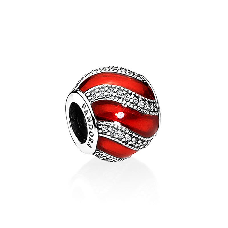 Abalorio rojo + micro zirconias