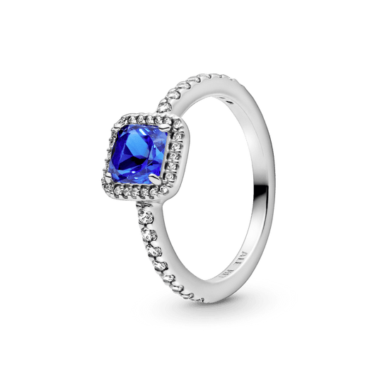 Anillo cuadrado - Halo Azul