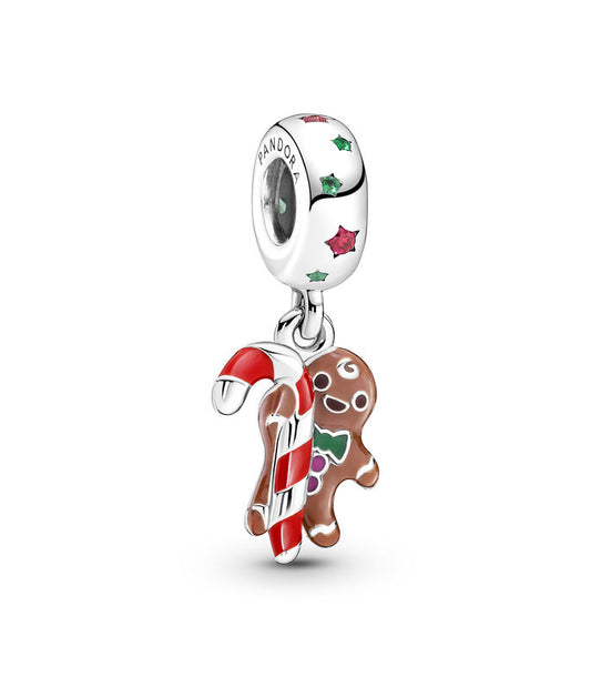 Christmas cookie and candy cane pendant