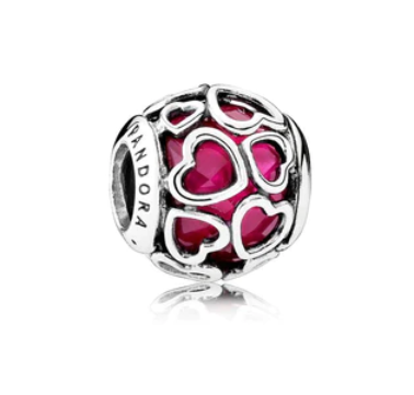 Abalorio Corazón Rojo