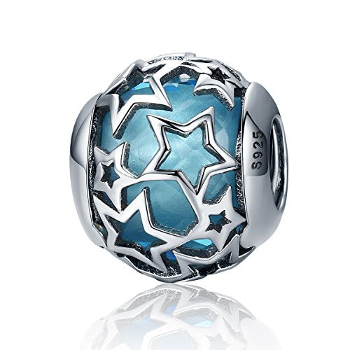 Blue star beads