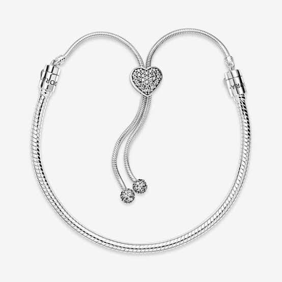 Pulsera Deslizable corazón