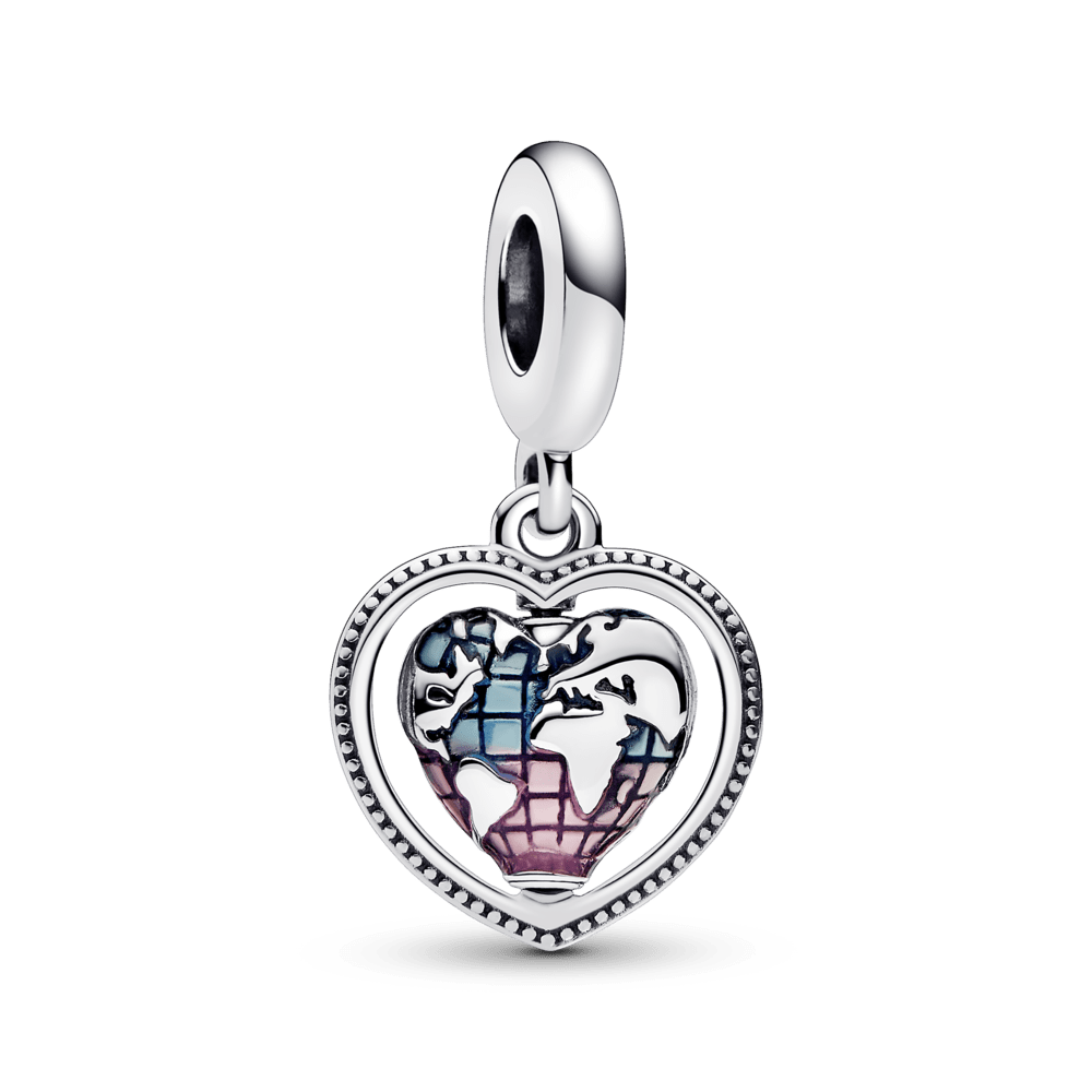 Heart world pendant