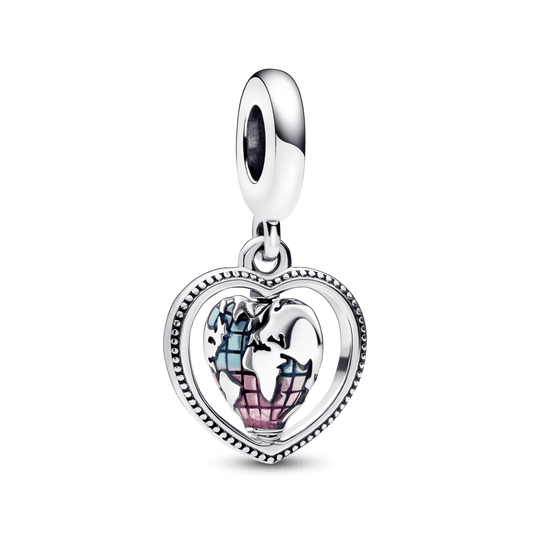 Heart world pendant